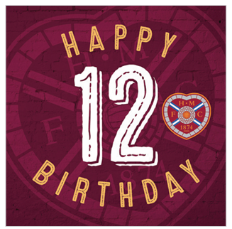 12 Age Crest Birthday Card