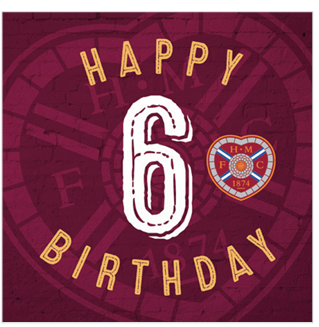 6 Age Crest Birthday Card