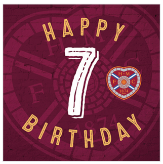 7 Age Crest Birthday Card