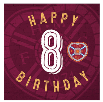 8 Age Crest Birthday Card