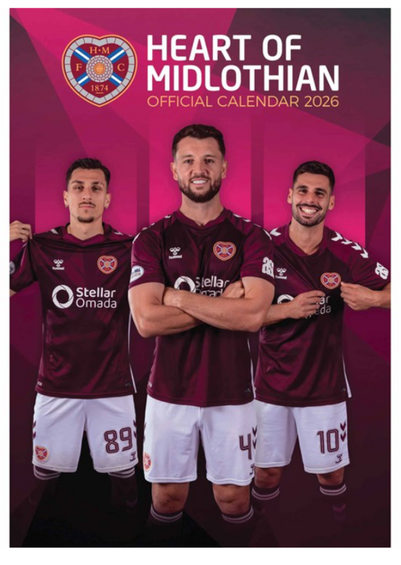 Official Heart of Midlothian Calendar 2026