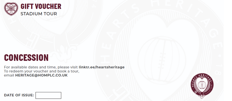 Stadium Tour: Voucher