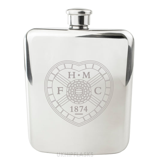 Silver Cushion style Hip Flask