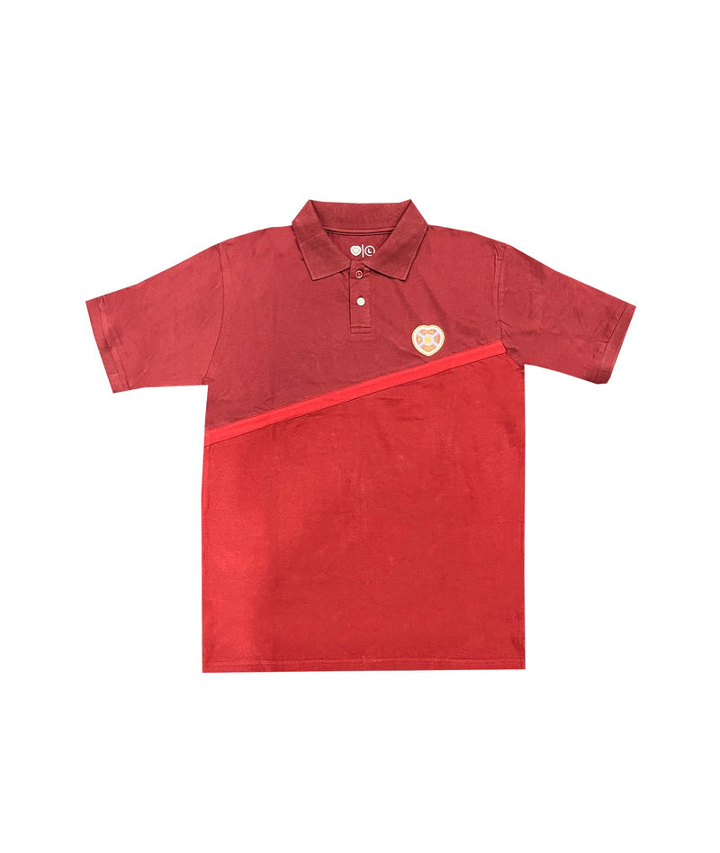Maroon Diagonal Polo