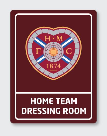 Home Team Dressing Room Door Plaque