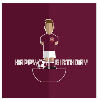 Footy Figure Birthday Card