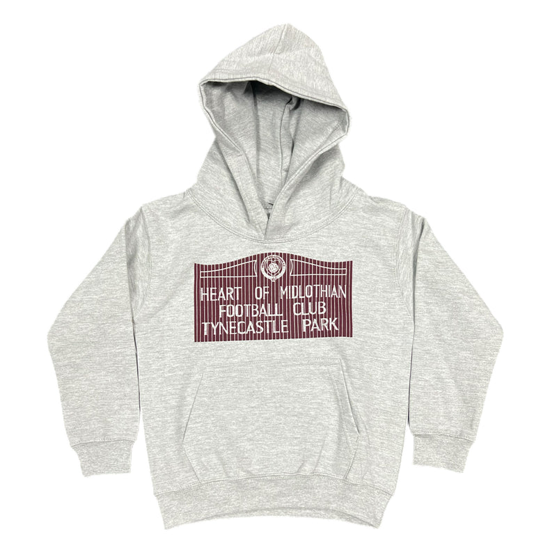 Tynecastle Park Sign Hoodie, Youth (Grey)