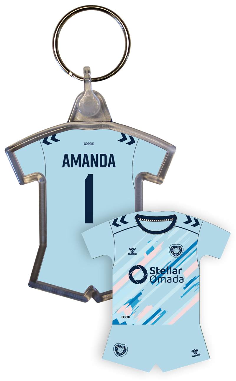 Personalised Sports Shirt Keyring