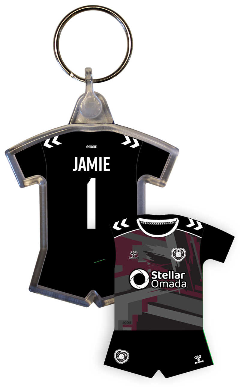 Personalised Sports Shirt Keyring