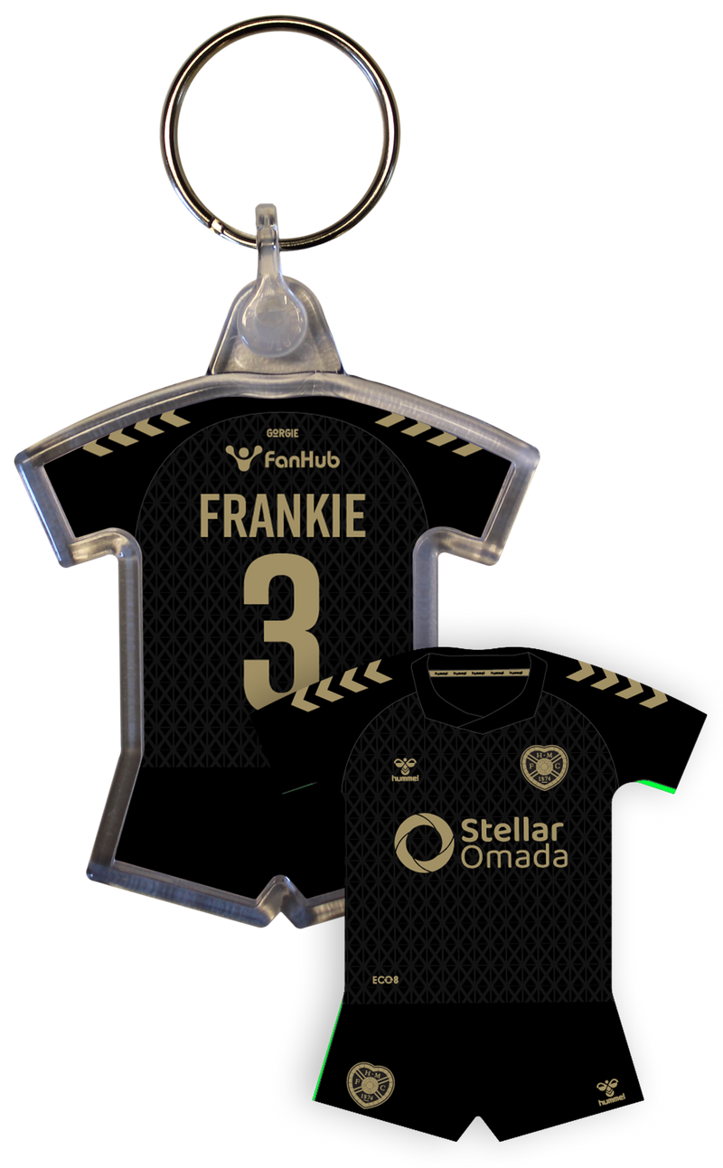 Personalised Sports Shirt Keyring