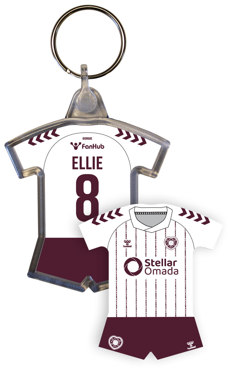 Personalised Sports Shirt Keyring