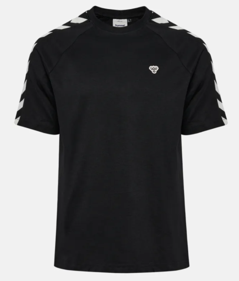 Hummel Loose Crewneck Chevron T-Shirt Black