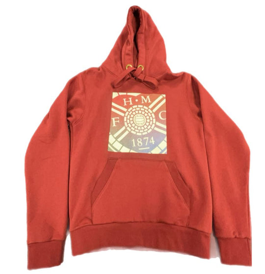 Maroon Hoody with multi colour crest -youth