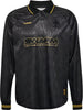 Black Loose Fit bay Soccer Tee Long Sleeved