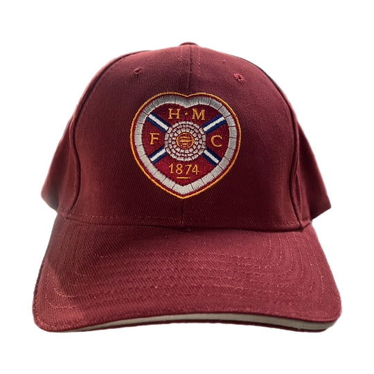 Youth Baseball Cap (Maroon with full colour crest)