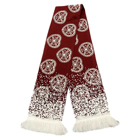 Maroon/White Shadow Scarf