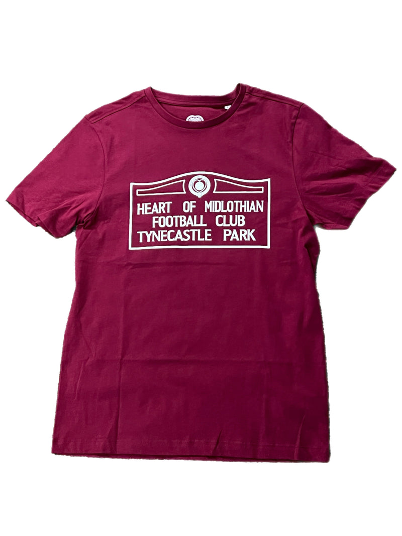 Tynecastle Park Sign T-Shirt (Maroon)