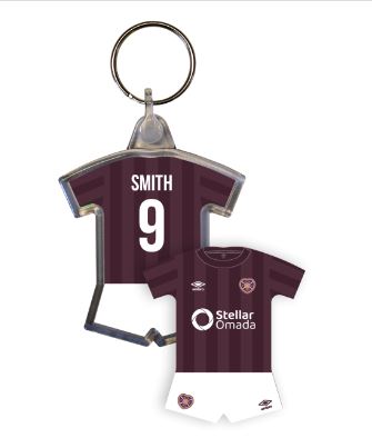Personalised Sports Shirt Keyring