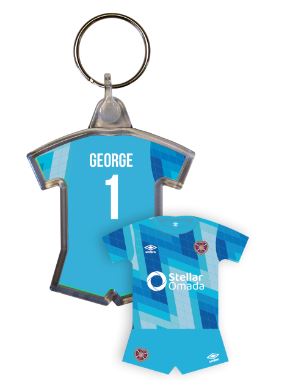 Personalised Sports Shirt Keyring