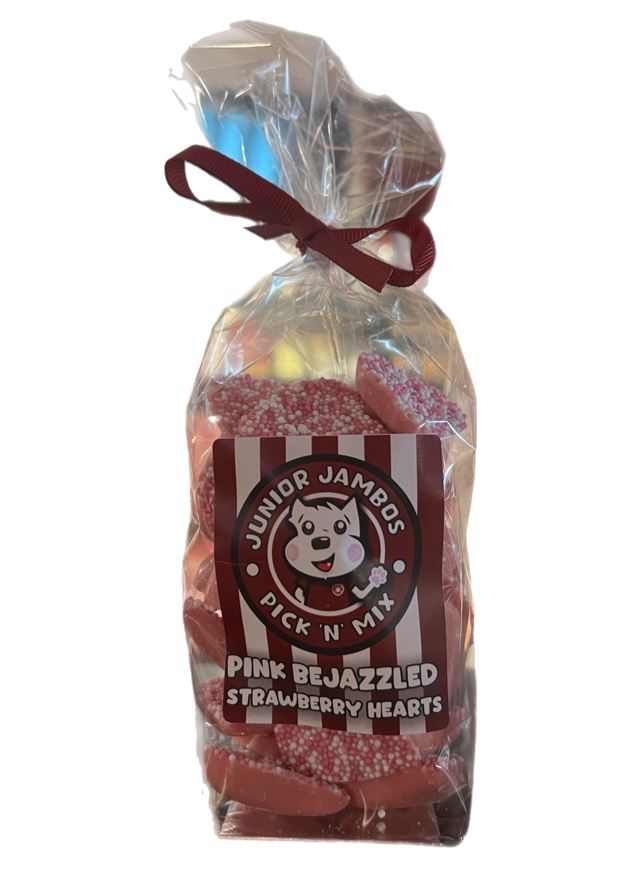 Bag of Pick & Mix Sweeties - Pink Bejazzled Hearts