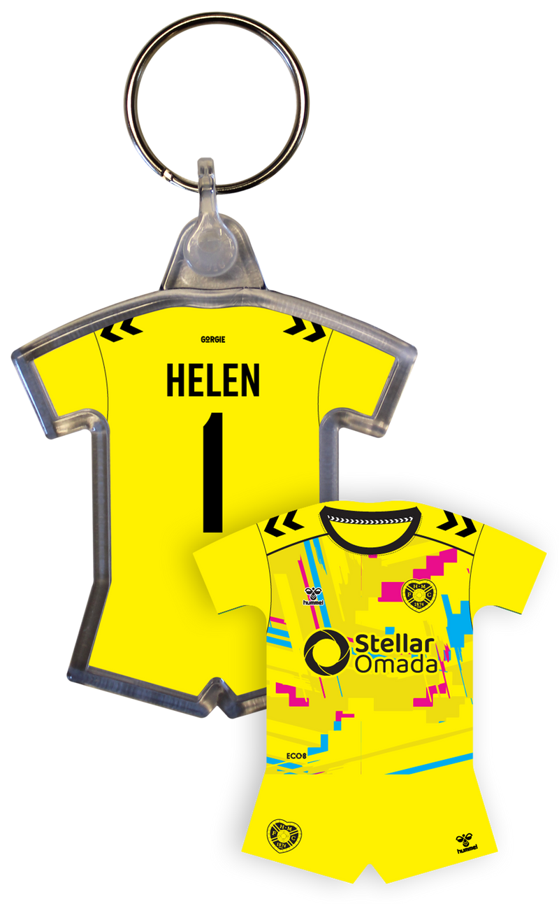 Personalised Sports Shirt Keyring