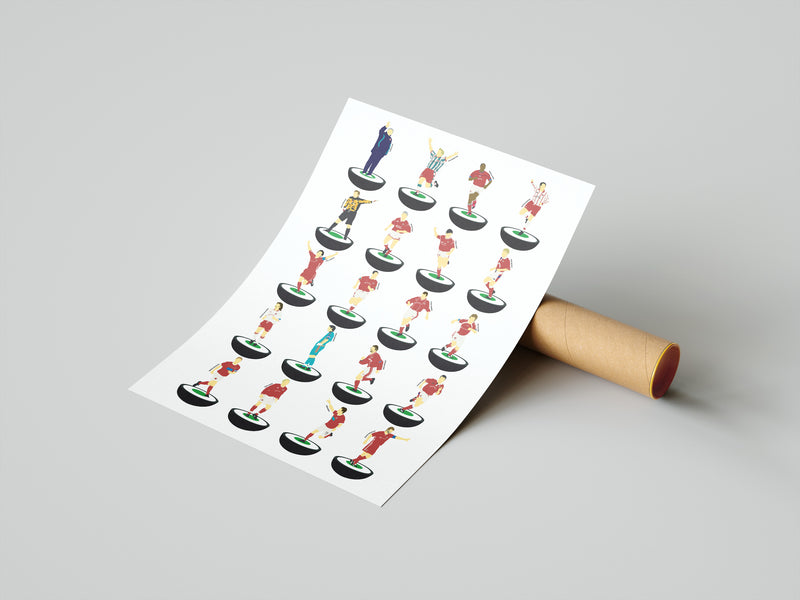 Retro Player Subbuteo Artwork