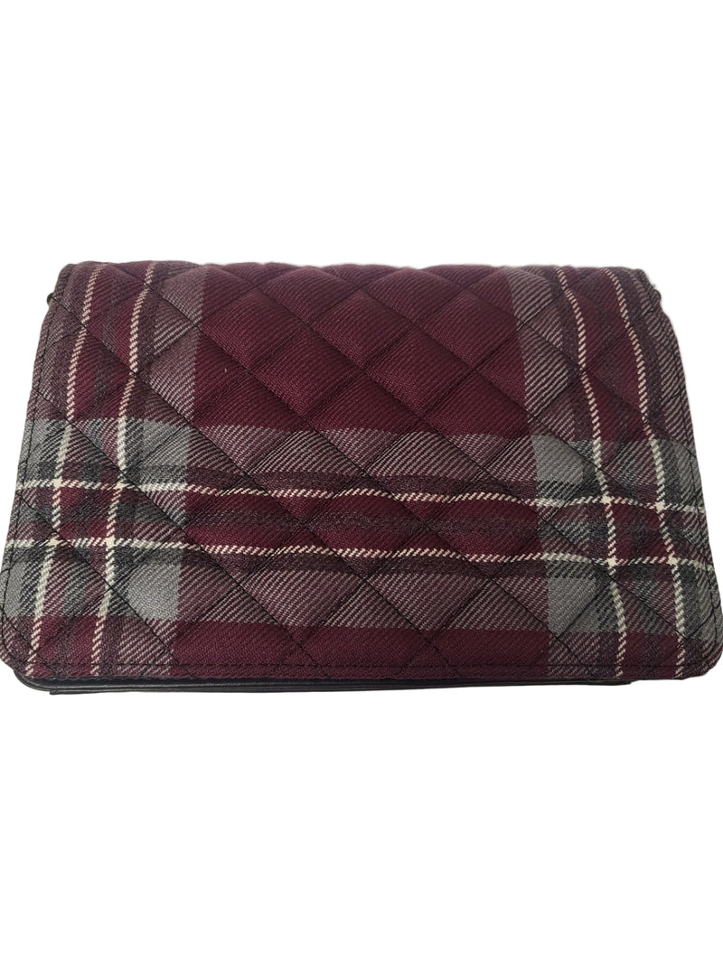 Tartan Quilted Shoulder Bag