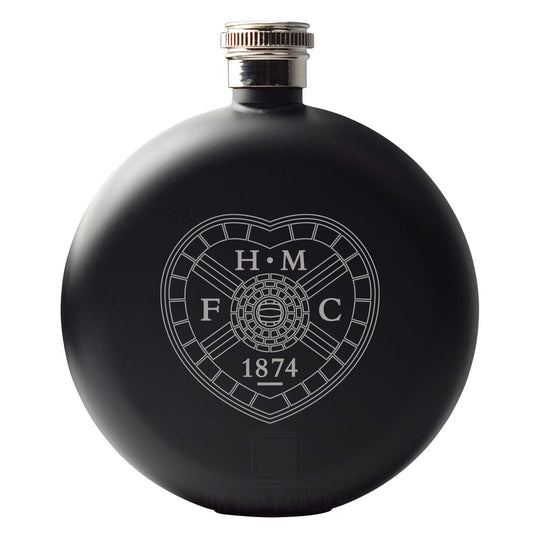 Black Round Hip Flask