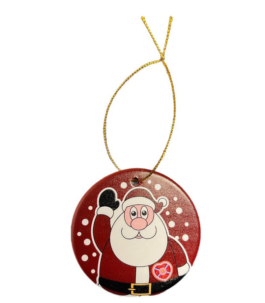 Ceramic Christmas Tree Decoration - Santa