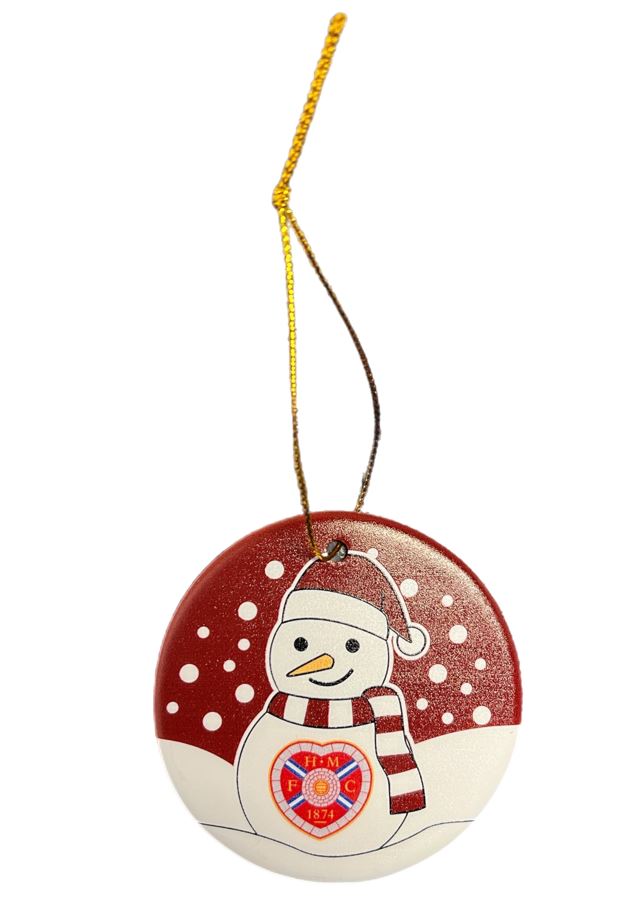 Ceramic Christmas Tree Decoration - Snowman