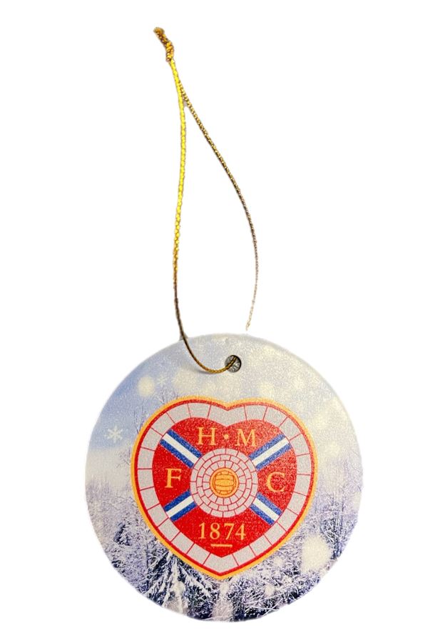 Ceramic Christmas Tree Decoration - Winter Scene