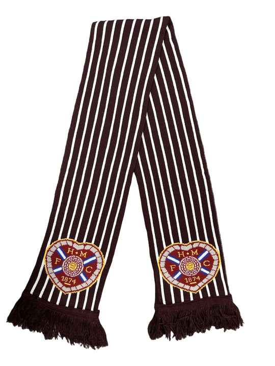 Maroon Pinstripe Scarf