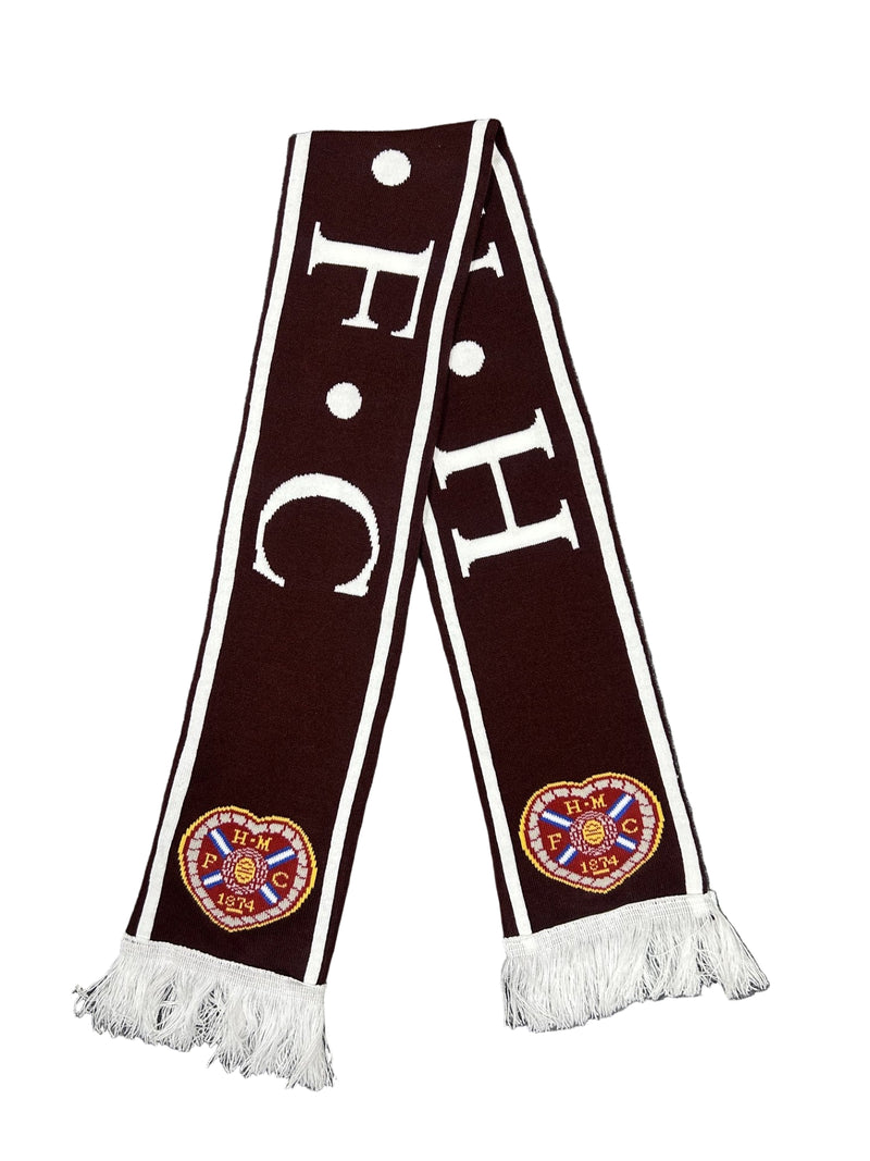 Maroon H.M.F.C Scarf