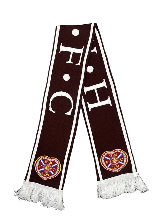 Maroon H.M.F.C Scarf