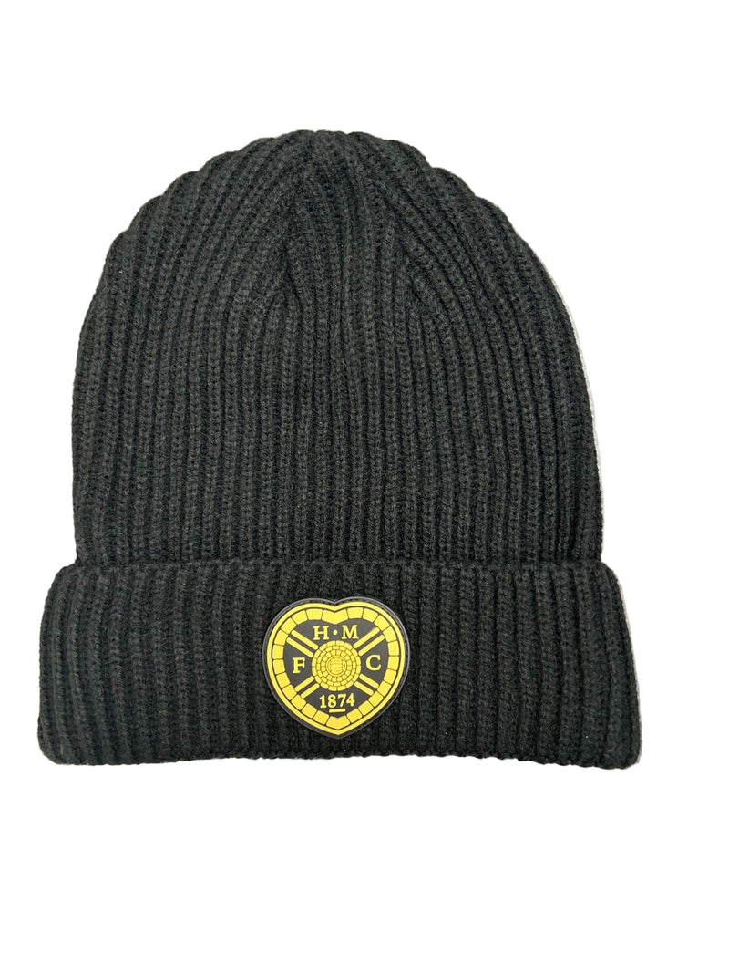Hearts X Hummel Ribbed beanie Hat - Black/Gold