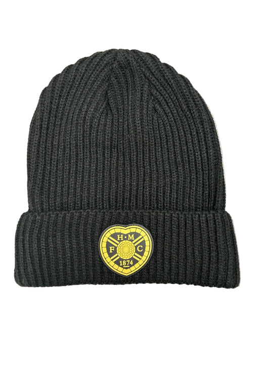 Hearts X Hummel Ribbed beanie Hat - Black/Gold