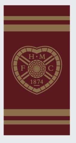 Maroon/ Gold Crest Towel