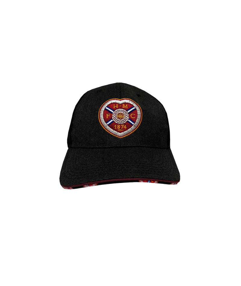 Black Trucker Cap with Crest