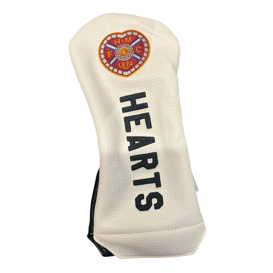 Elite Studio HEARTS Fairway Head Cover, white
