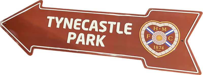 Metal Tynecastle Park Arrow