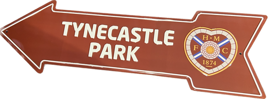 Metal Tynecastle Park Arrow