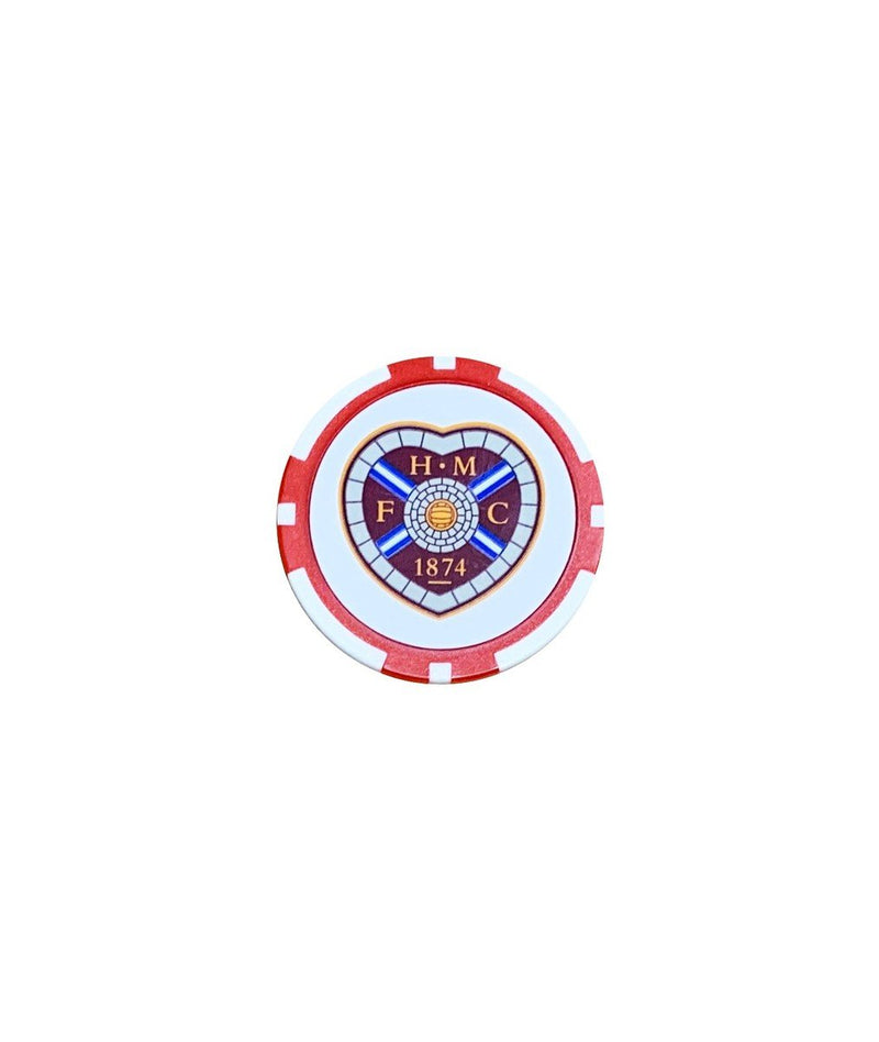 Golf Ball Marker Poker Chip Red/White