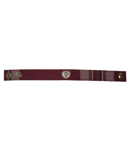 Tynecastle Park Tartan Wrist Band