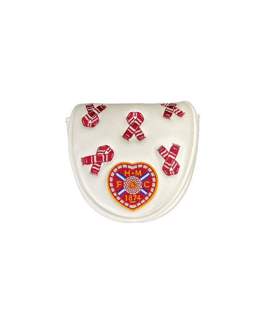 White Mallet Putter Cover Scarf/Crest