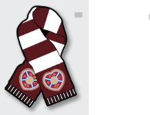 Wooden Magnet - Scarf